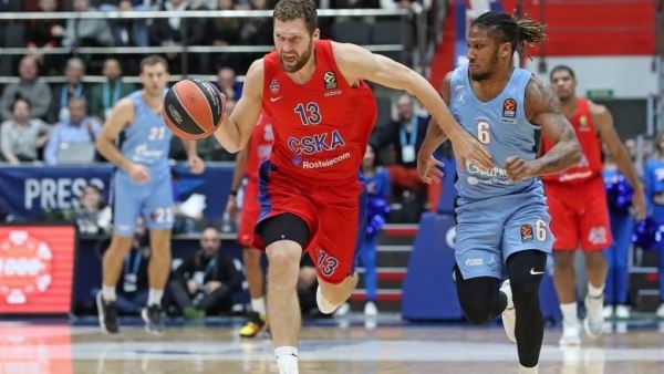 Баскетболисты ЦСКА победили «Зенит» в матче Единой лиги ВТБ