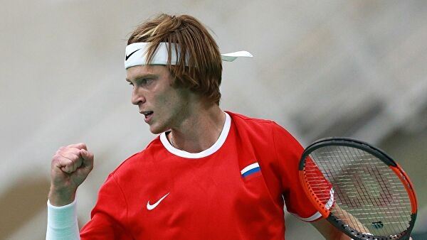 <br />
Российский теннисист Рублев вышел в финал турнира в Дохе<br />
