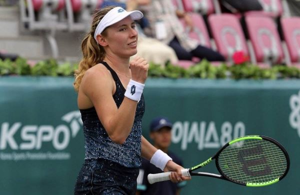 <br />
Российская теннисистка Александрова впервые в карьере выиграла турнир WTA<br />
