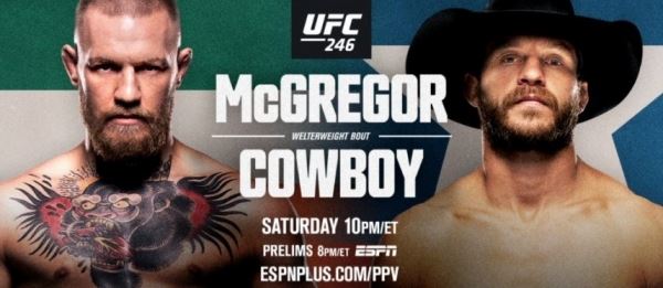 Результаты и бонусы UFC 246: McGregor vs. Cerrone
